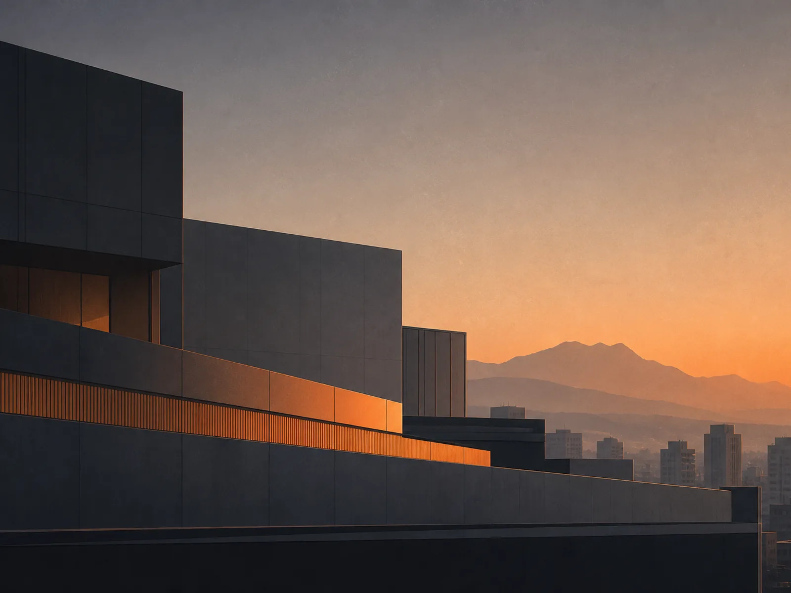 Abstract architectural view suggesting Burnaby’s Willingdon corridor and Metro Vancouver skyline tones