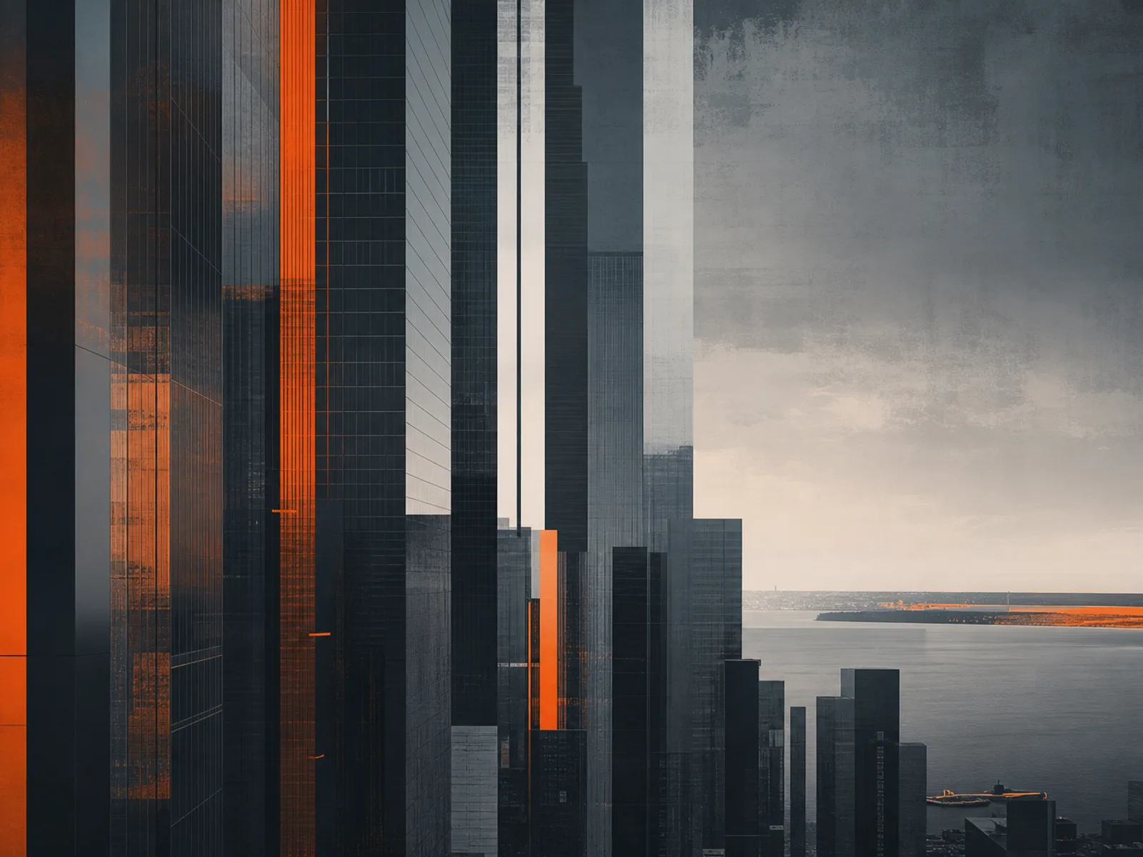 Abstract downtown skyline tones suggesting Toronto’s financial district